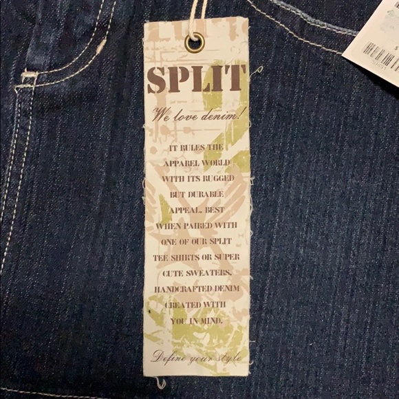 Split jean skirt - Picture 2 of 6